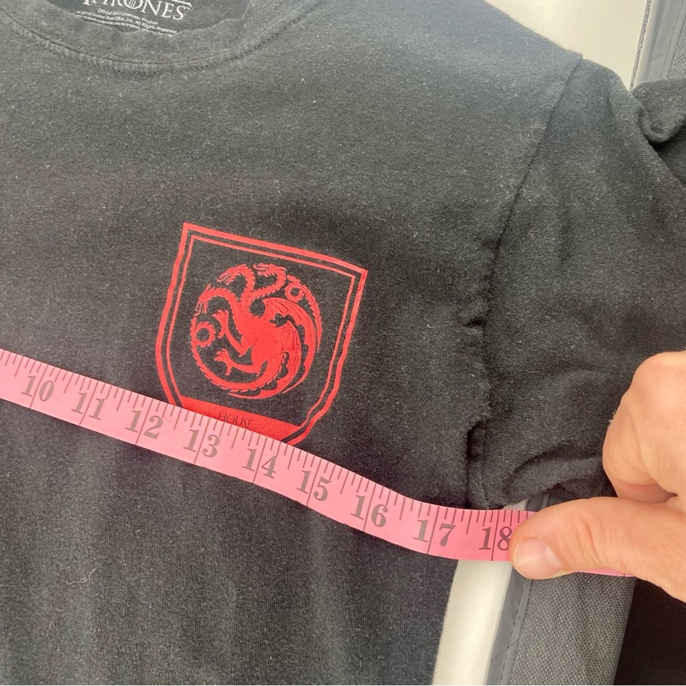 Hot topic game of thrones house targaryen black and red tshirt size small - Picture 5 of 6